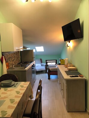 Apartment, Non Smoking, Kitchen | Living area - Casa Vacanza Finalmente (Sant'Angelo le Fratte)