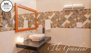 Bathroom - Boutique Stay, "Address Under the Stars", 5-bedroom farmhouse in Dharamshala (Dharamshala)