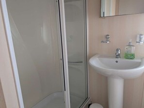 Shower, towels, soap