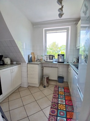 Frigorífico, horno, placa de cocina y lavavajillas