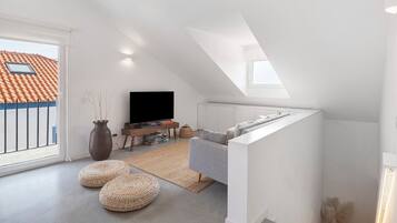 TV, fireplace, video games