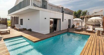 Maison de vacances avec piscine privée, Wi-Fi et climatisation à Comporta