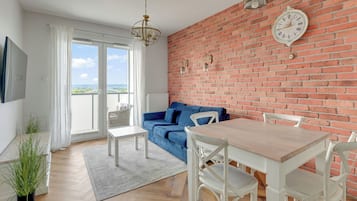 Leilighet, balkong | Oppholdsrom