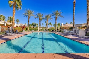 Pool - 3BR La Quinta retreat with pool, patio, fireplace, and WiFi. (La Quinta)