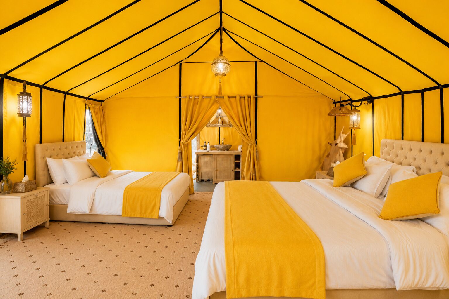 Chambre Triple Deluxe, vue sur le désert | Wi-Fi gratuit
