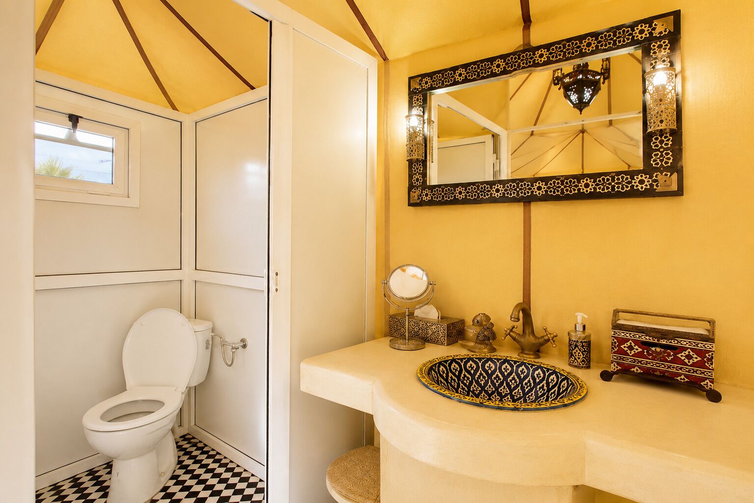 Separate bathtub and shower, towels, shampoo, toilet paper