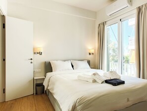 2 bedrooms, iron/ironing board, free WiFi, bed sheets - Colorful Riviera Living in Voula Center (Voula)