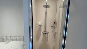 Hair dryer, towels, toilet paper