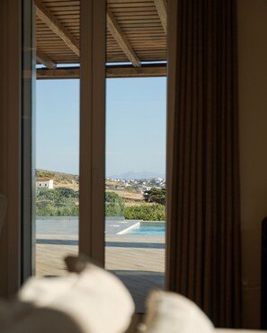 Deluxe Villa, Balcony, Sea View | View from room - Andros Royal Villa (Koumari)