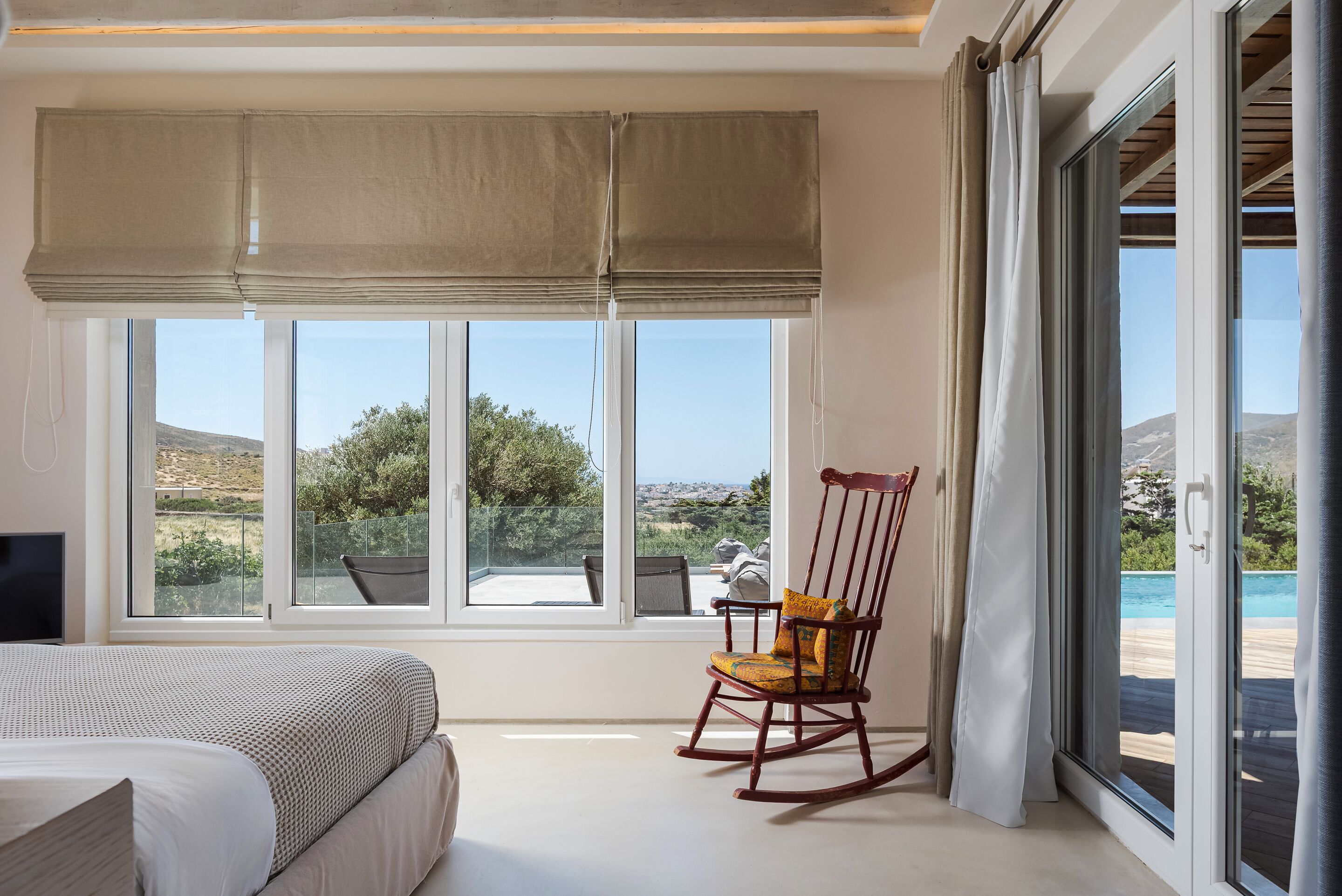 Villa Deluxe, balcón, vista al mar | Sábanas de algodón egipcio, ropa de cama de alta calidad y edredón 