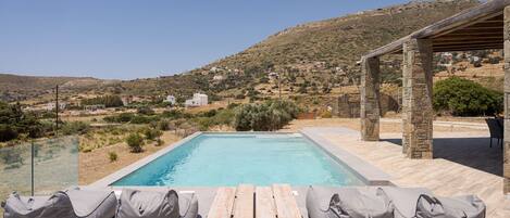 Deluxe-Villa, Balkon, Meerblick | Eigener Pool