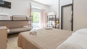 Family Room, Balcony, City View | In-room safe, desk, blackout curtains, soundproofing - Hotel Galileo (Rivazzurra)