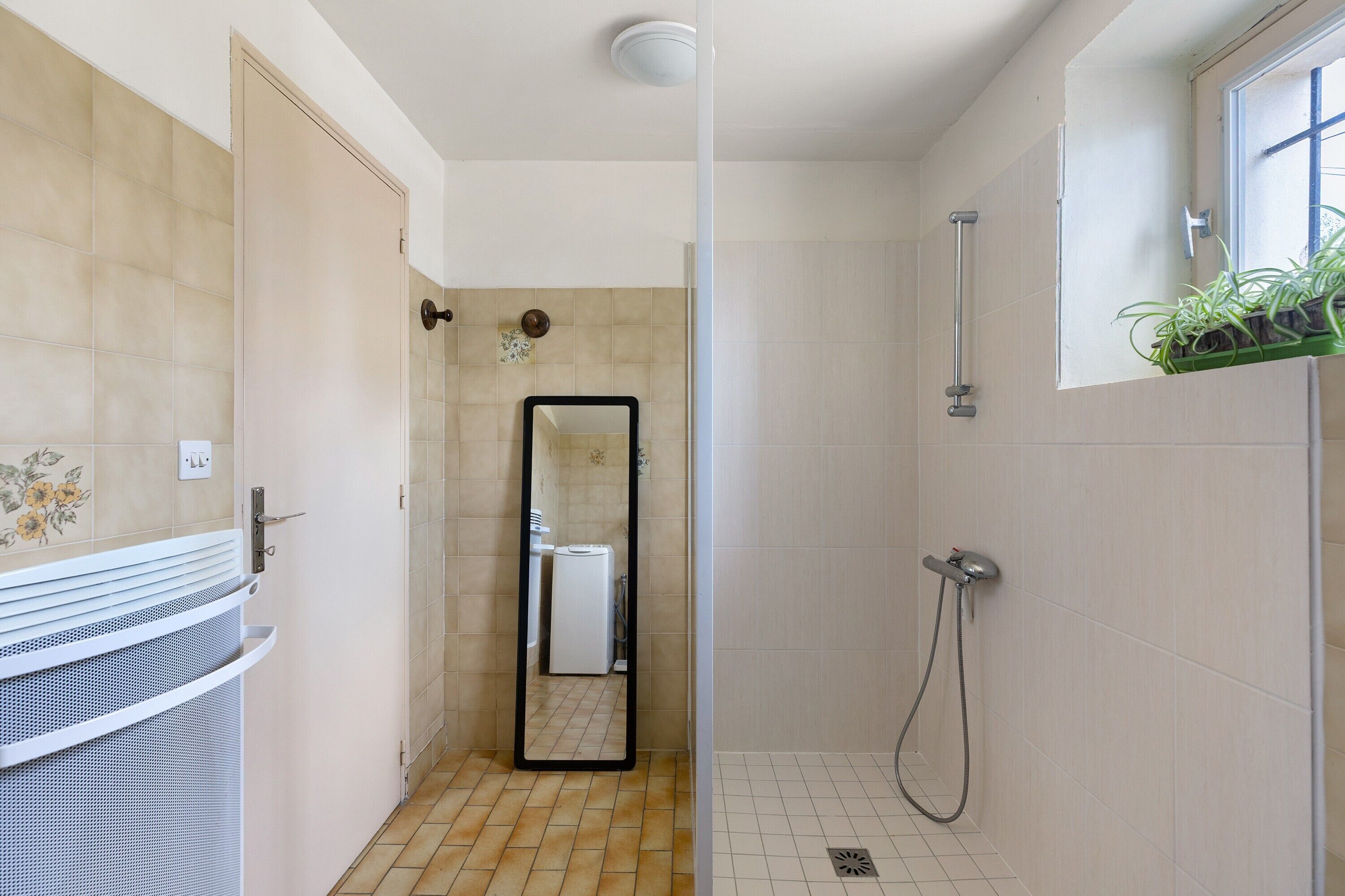 Een douche, een haardroger