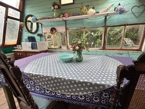 Dining - Private Cosy Cabin With sea View Sleeps 2 (Liverpool)