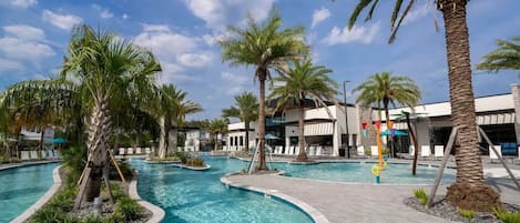 A heated pool