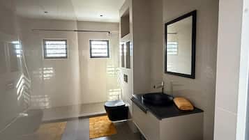 Shower, toilet paper