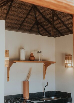 Chalet Comfort, pemandangan kebun | Dapur pribadi