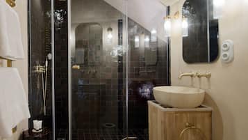 Premium Double or Twin Room, Non Smoking, Private Bathroom | Bathroom | Hair dryer, slippers, towels, soap
