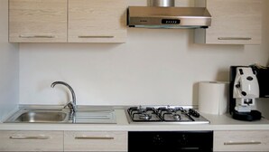ห้องเบสิกดับเบิลหรือทวิน, ระเบียง, วิวเมือง | ครัวส่วนกลาง