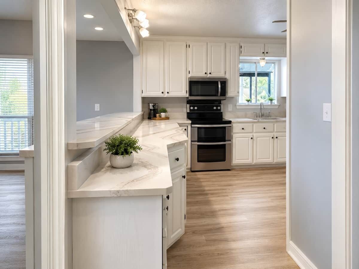 Coffee/tea maker, fridge, microwave, stovetop