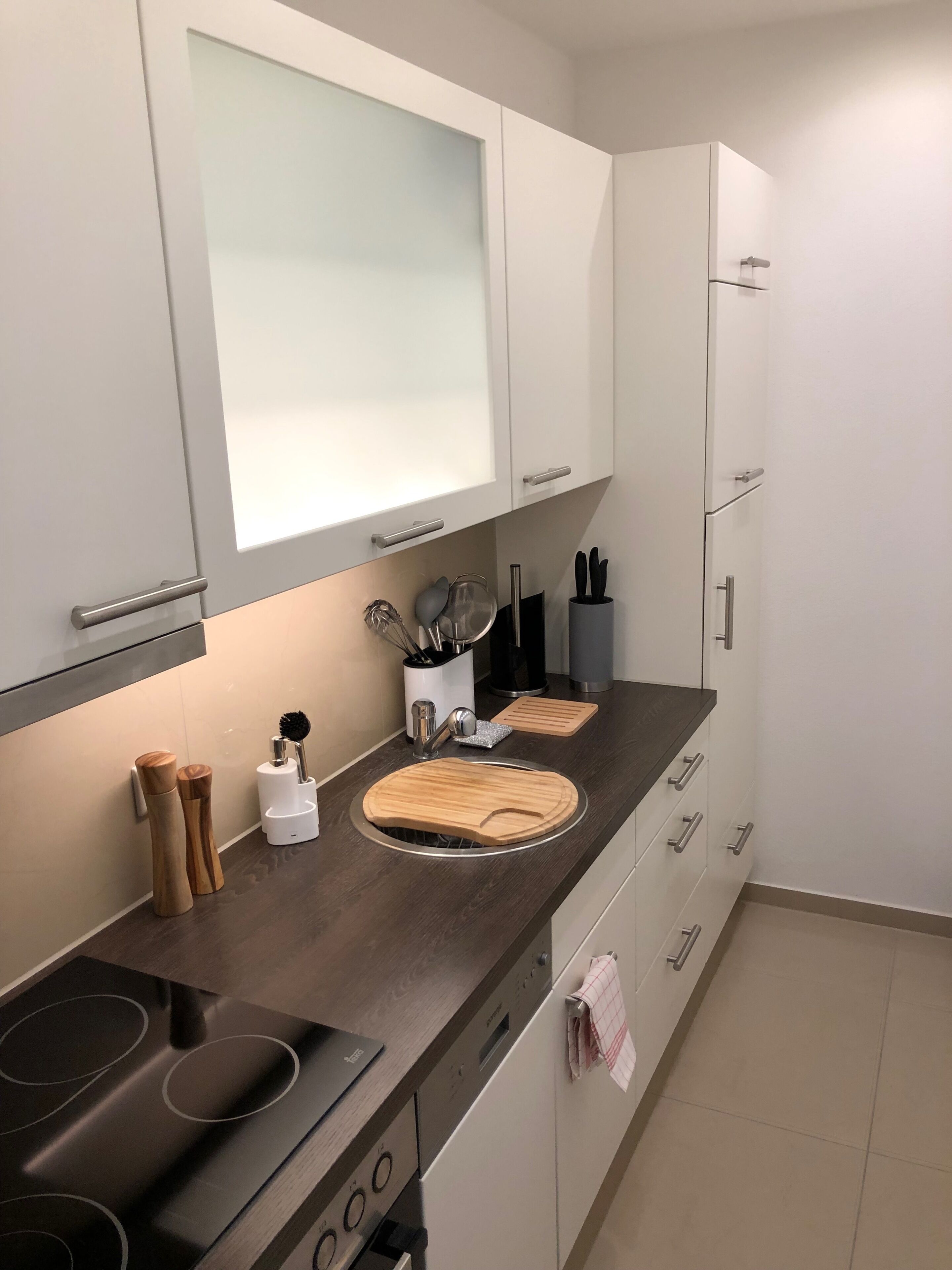 Suite | Eigene Küche | Kühlschrank, Mikrowelle, Herdplatte, Geschirrspüler