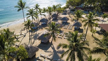 Private beach, free beach cabanas, beach umbrellas, beach towels