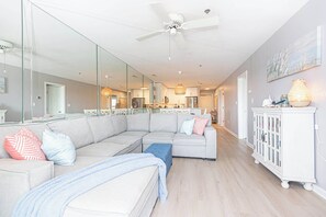 TV, fireplace, offices - Bayview 2BR Condo with 3 Pools (Ocean City)