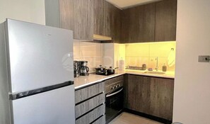 Apartment | Private kitchen - Rbk Wifi Smart TV Cowork y Terraza verde (Santiago)