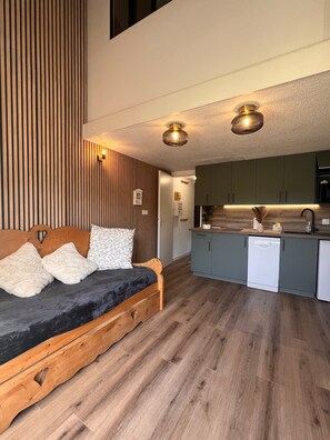 Interior - Studio for 4 people with a balcony and mountain views in Villard-de-Lans (Villard-de-Lans)