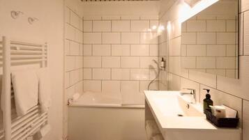 Free toiletries, hair dryer, towels, soap