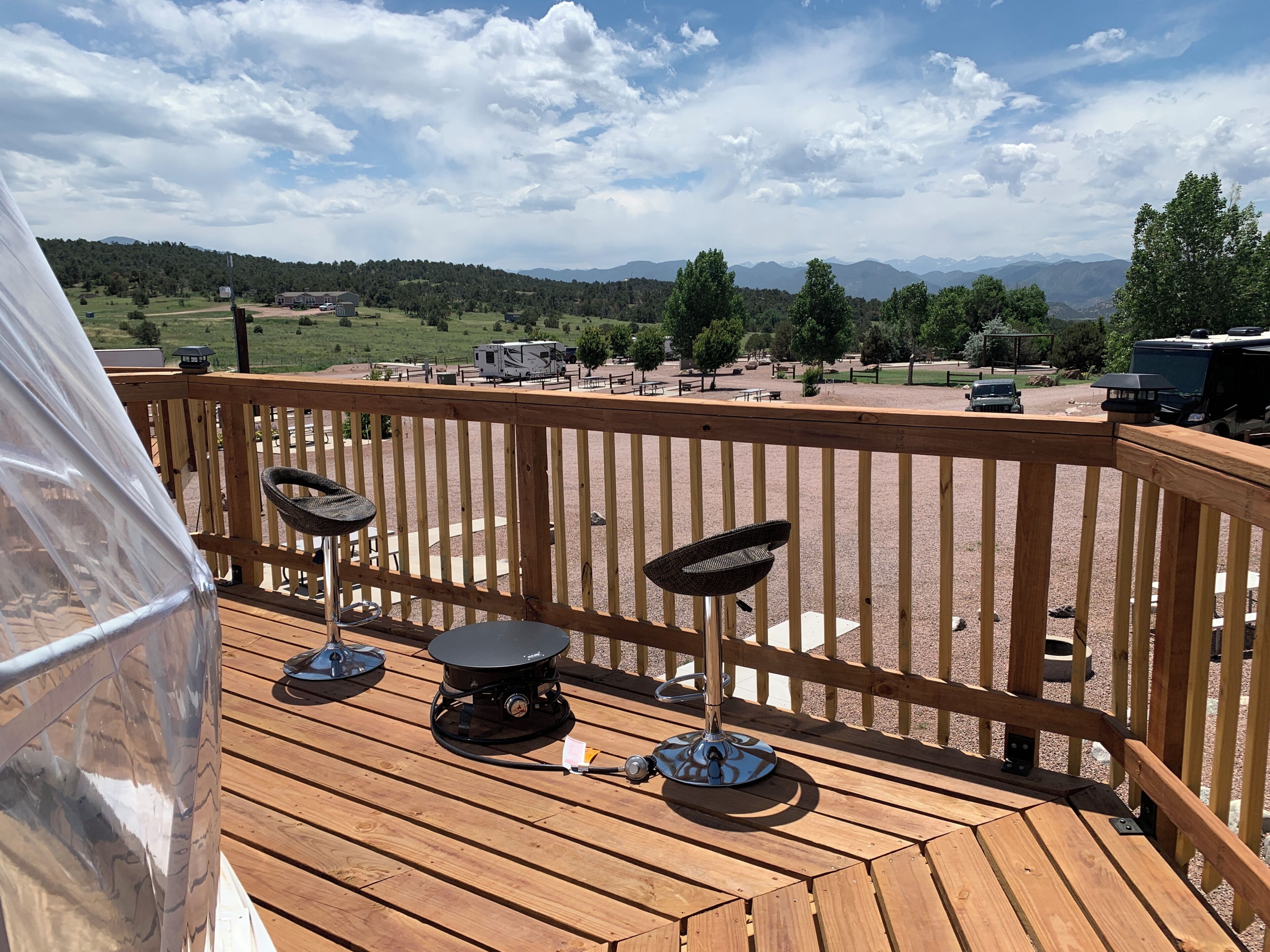 Deluxe Tent, Balcony, Mountain View | Terrace/patio