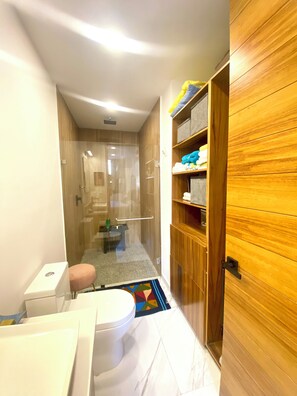 Hair dryer, towels, soap, toilet paper - Private Full-Floor Ocean View Condo • Rooftop Pool • Walk to Beach (Puerto Vallarta)