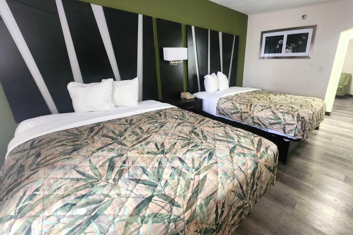 Suite, 2 Queen Beds, Non Smoking | In-room safe, desk, iron/ironing board, free WiFi