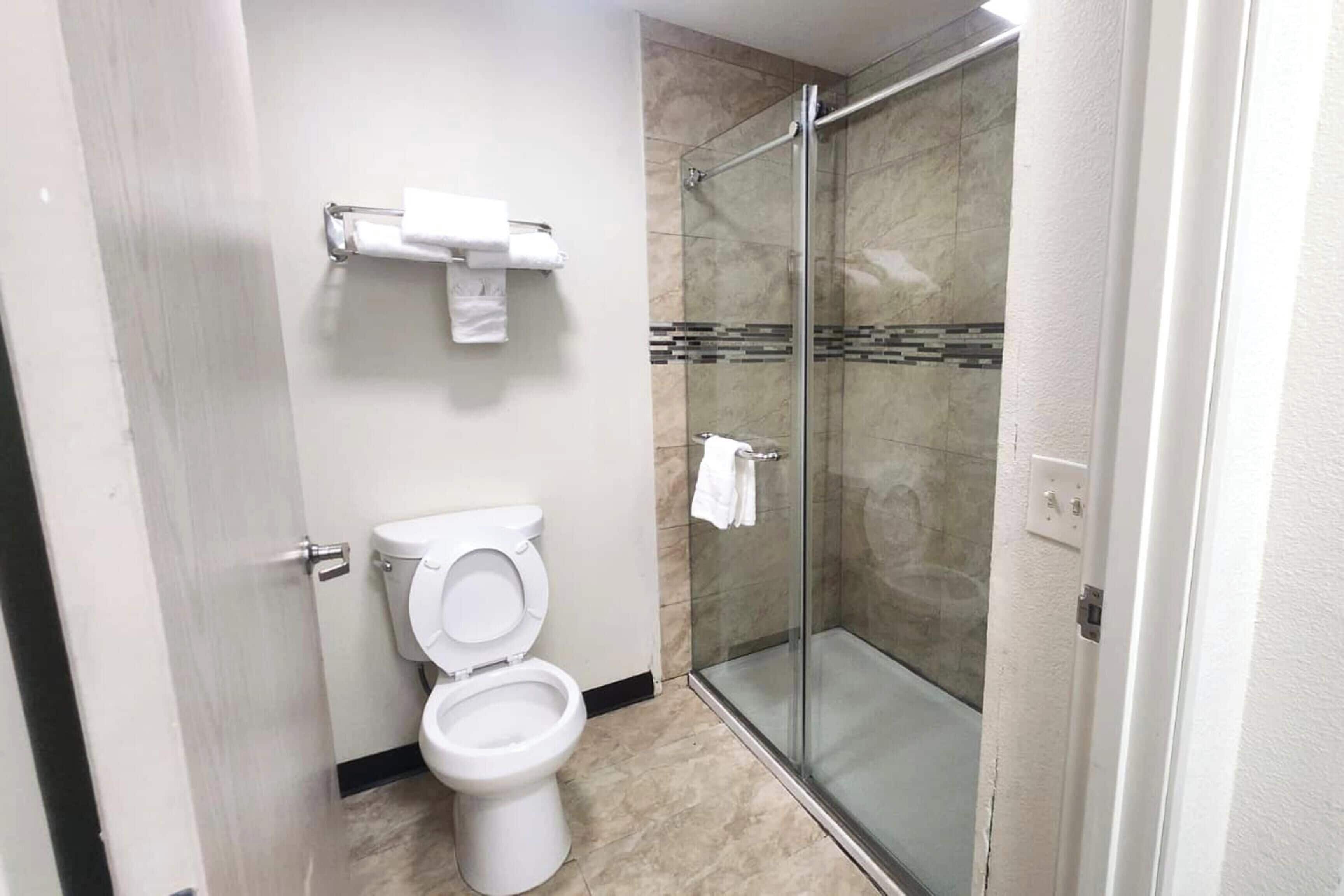 Free toiletries, hair dryer, towels