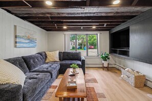 TV - Mid-Century Modern Pet-Friendly Home near Beach (Manistee)