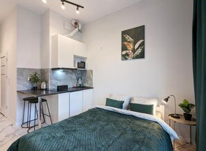 Apartment, Balcony, City View | Blackout curtains, soundproofing, iron/ironing board, free WiFi - Livin Apart A3 (Warszawa)