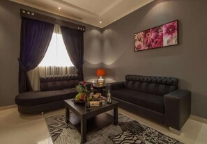 Living area - Taleen Alsahafa Serviced Apartments (Riyadh)