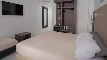 In-room safe, desk, laptop workspace, soundproofing