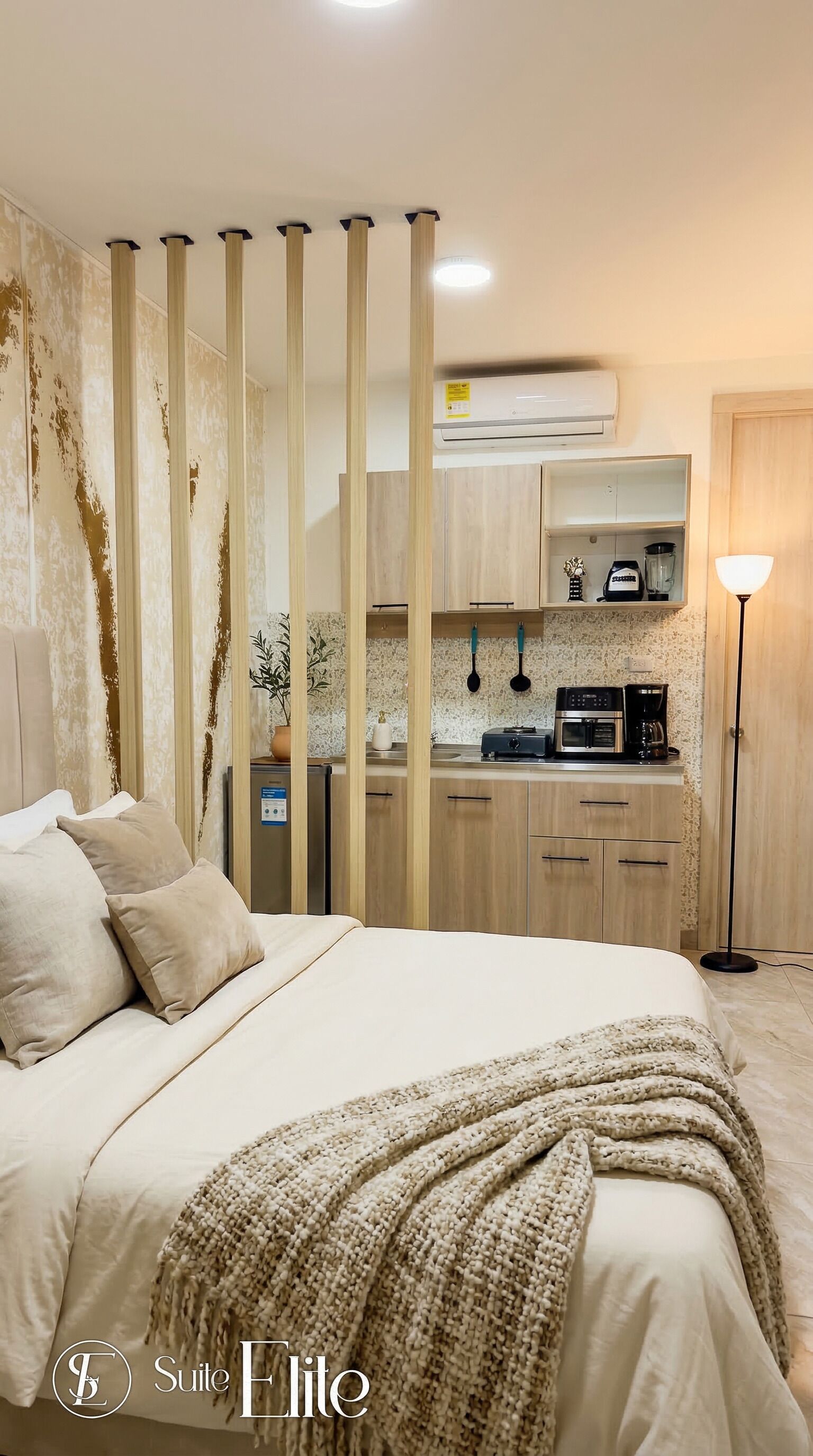 Departamento Confort, aire acondicionado | Escritorio y espacio para trabajar con laptop 