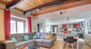 Fernseher, Kamin