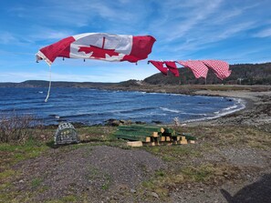 On the beach - "Oceanfront Cottage Rental"
 Route 235  Bonavista Bay,NL (Hodderville)