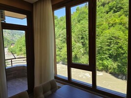 Apartamento, 2 quartos, sacada, vista para o rio | Parte interna