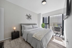 2 slaapkamers, een strijkplank/strijkijzer, wifi, beddengoed