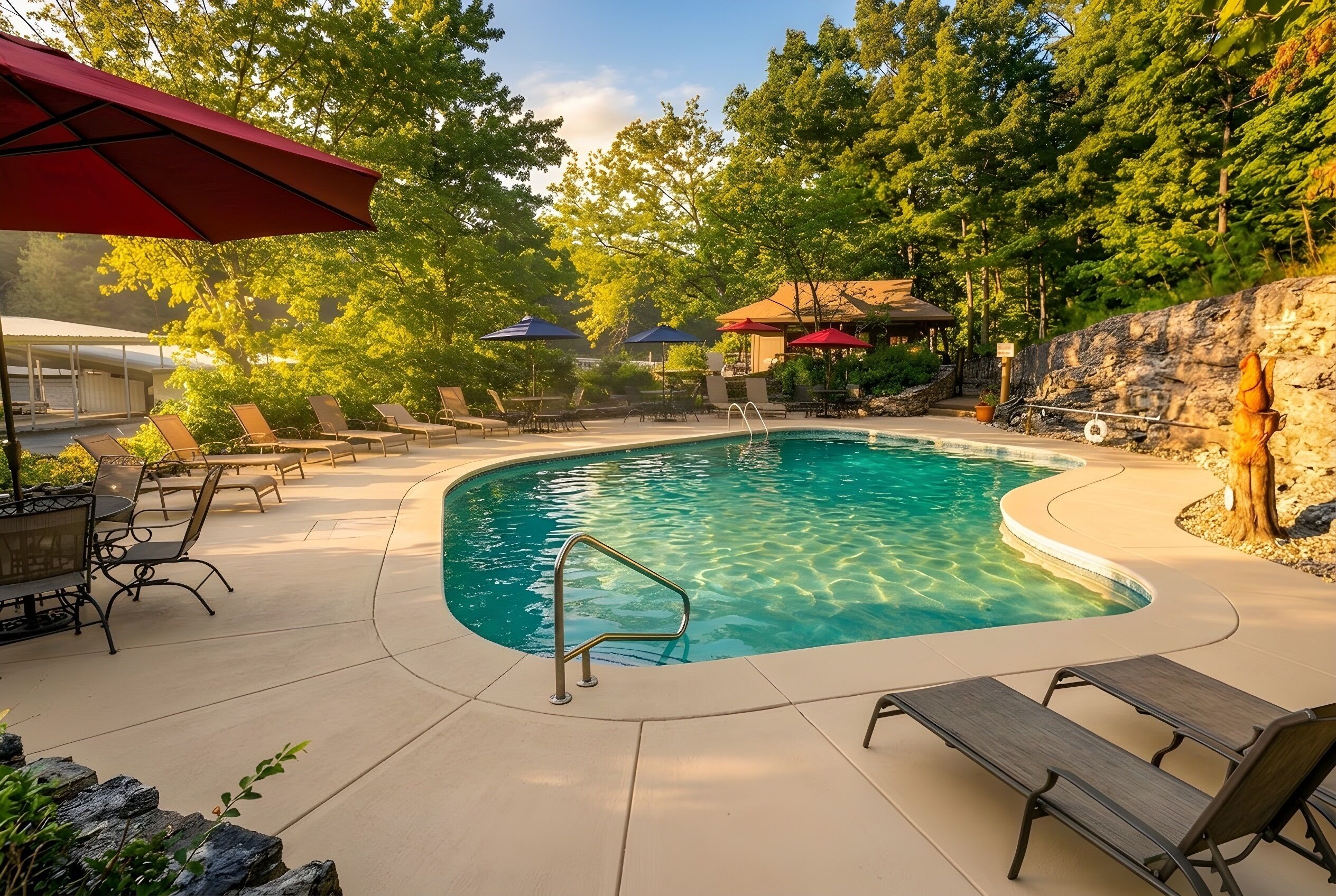 Indoor pool, outdoor pool