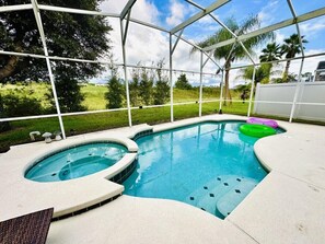 Outdoor pool, a heated pool - Luxury 2 Master! Pool/Spa. Highlands Reserve. Close to Parks. (Davenport)