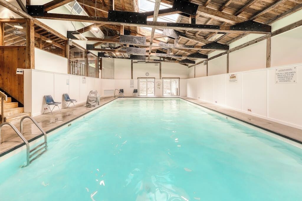 Indoor pool, a heated pool