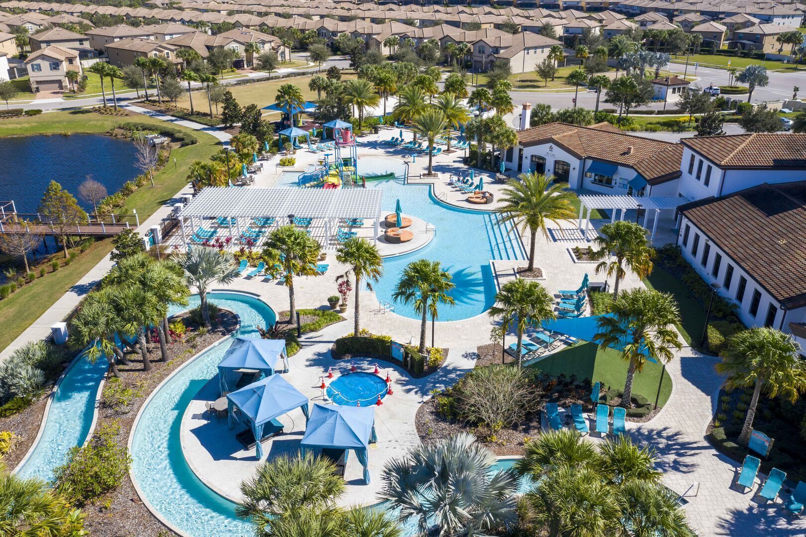 A heated pool