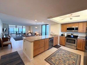 Coffee/tea maker, fridge, microwave, oven - Punta Rassa 3-506: Spectacular views and the comforts of home. A spacious corner condo! (Fort Myers)