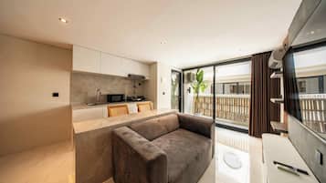 Exclusive Apartment, 1 Bedroom, Private Pool | Living area