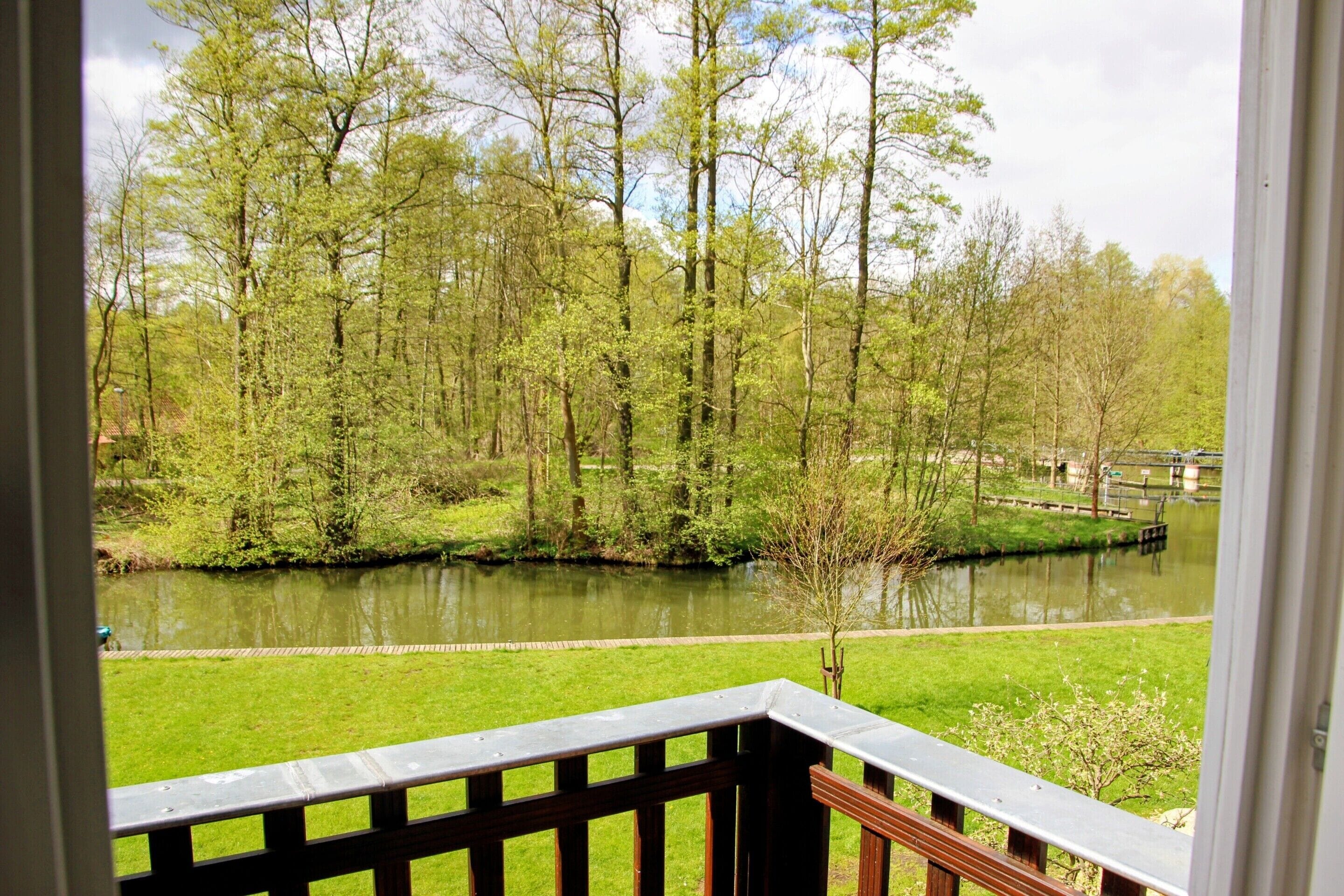 Habitación doble, baño privado, vista al río (Balkon) | Vista del balcón